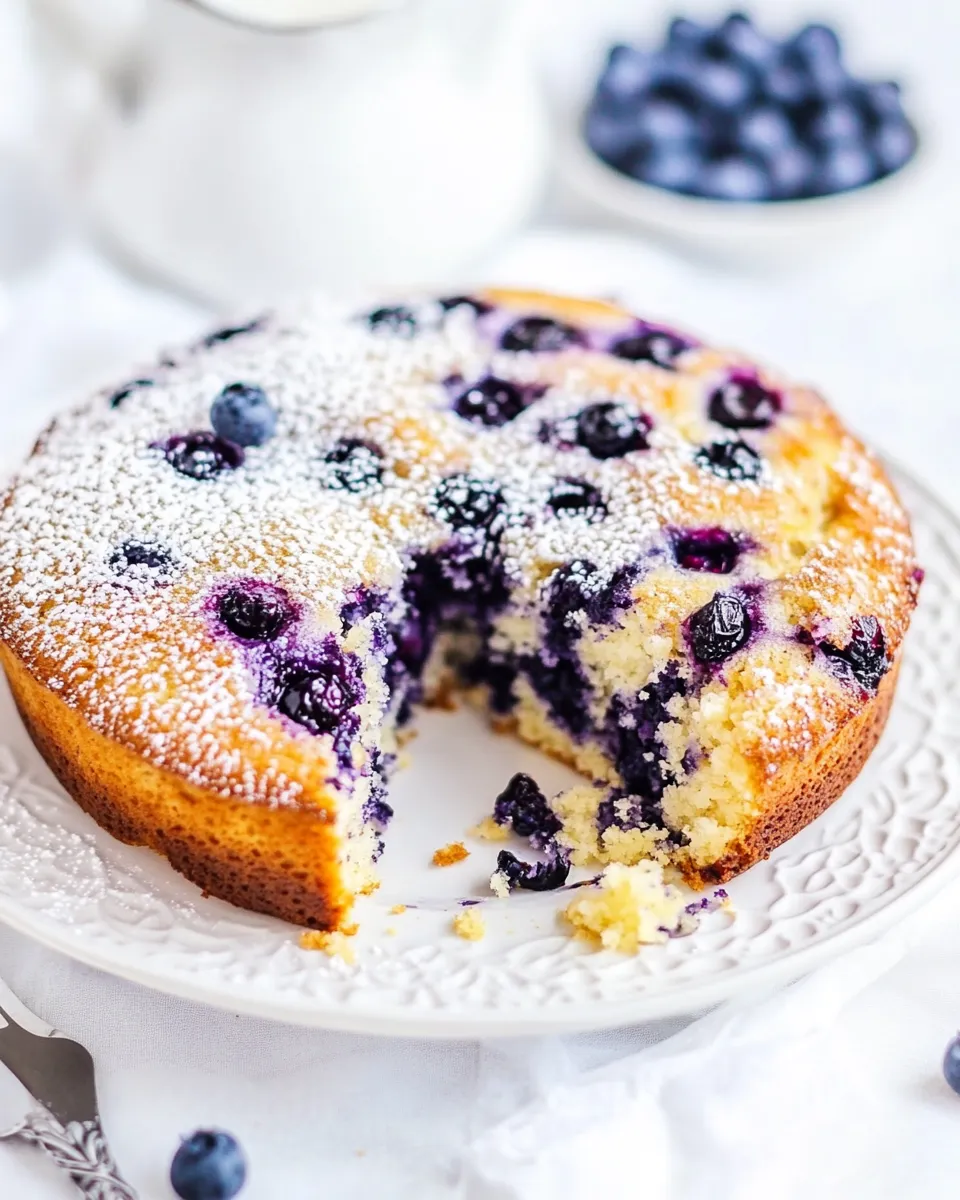 Perfect Blueberry Muffin and Buttermilk Pancakes Cake dish photo
