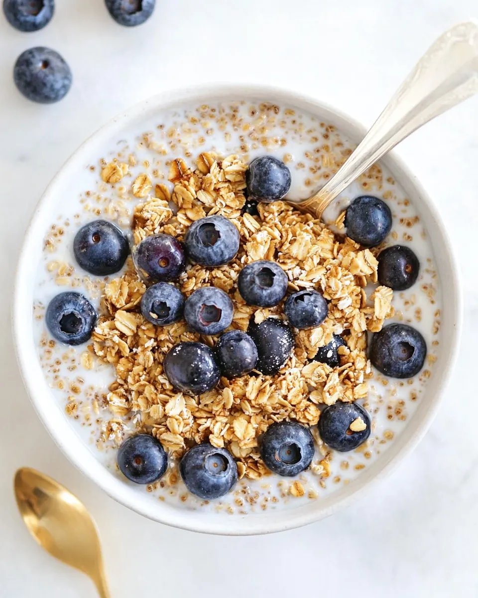 Classic Blueberry and Granola Overnight Oats image