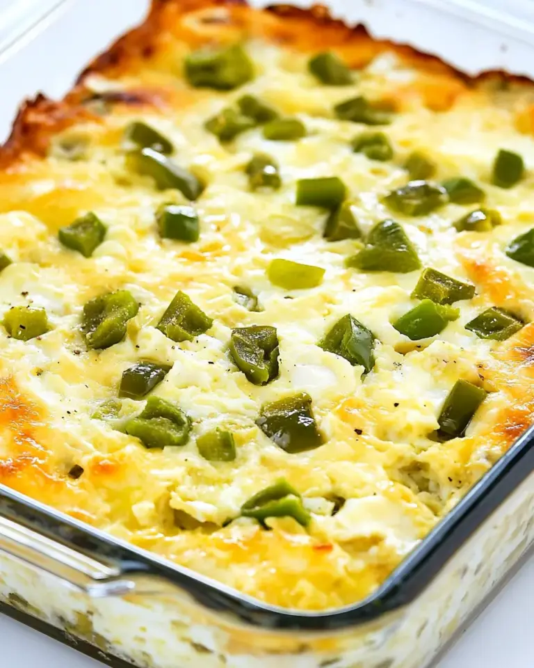 Homemade Bobbis Egg Casserole with Green Chiles recipe photo