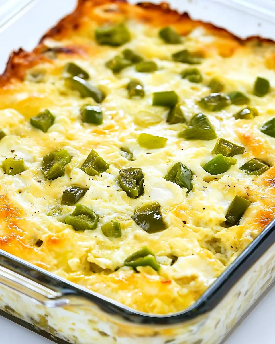 Homemade Bobbis Egg Casserole with Green Chiles recipe photo