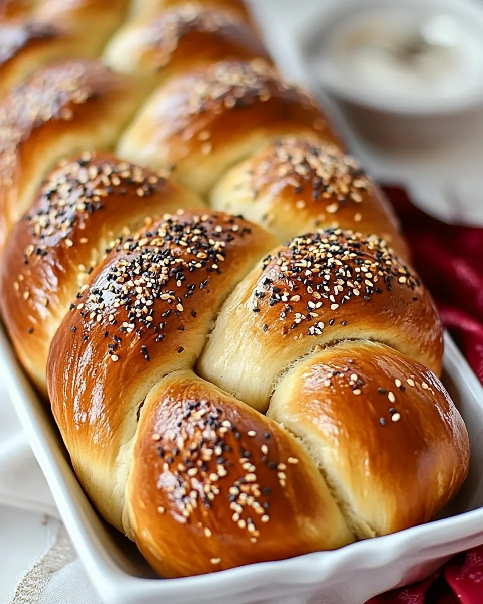 Easy Braided Challah Bread recipe photo