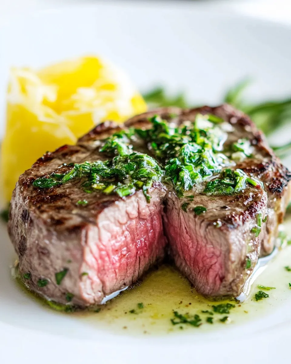 Delicious Brasserie Style Steak shot