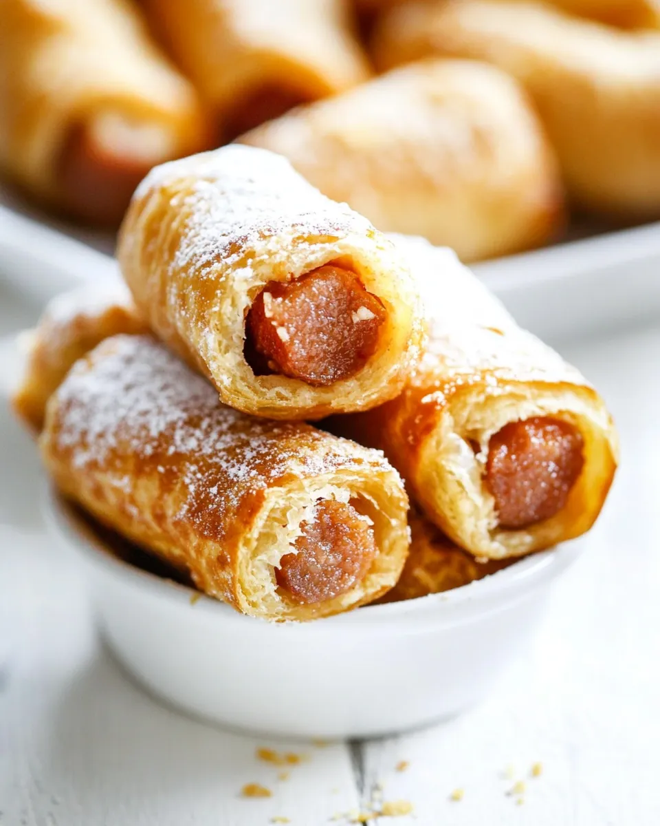 Easy Breakfast Pigs in a Blanket Recipe shot