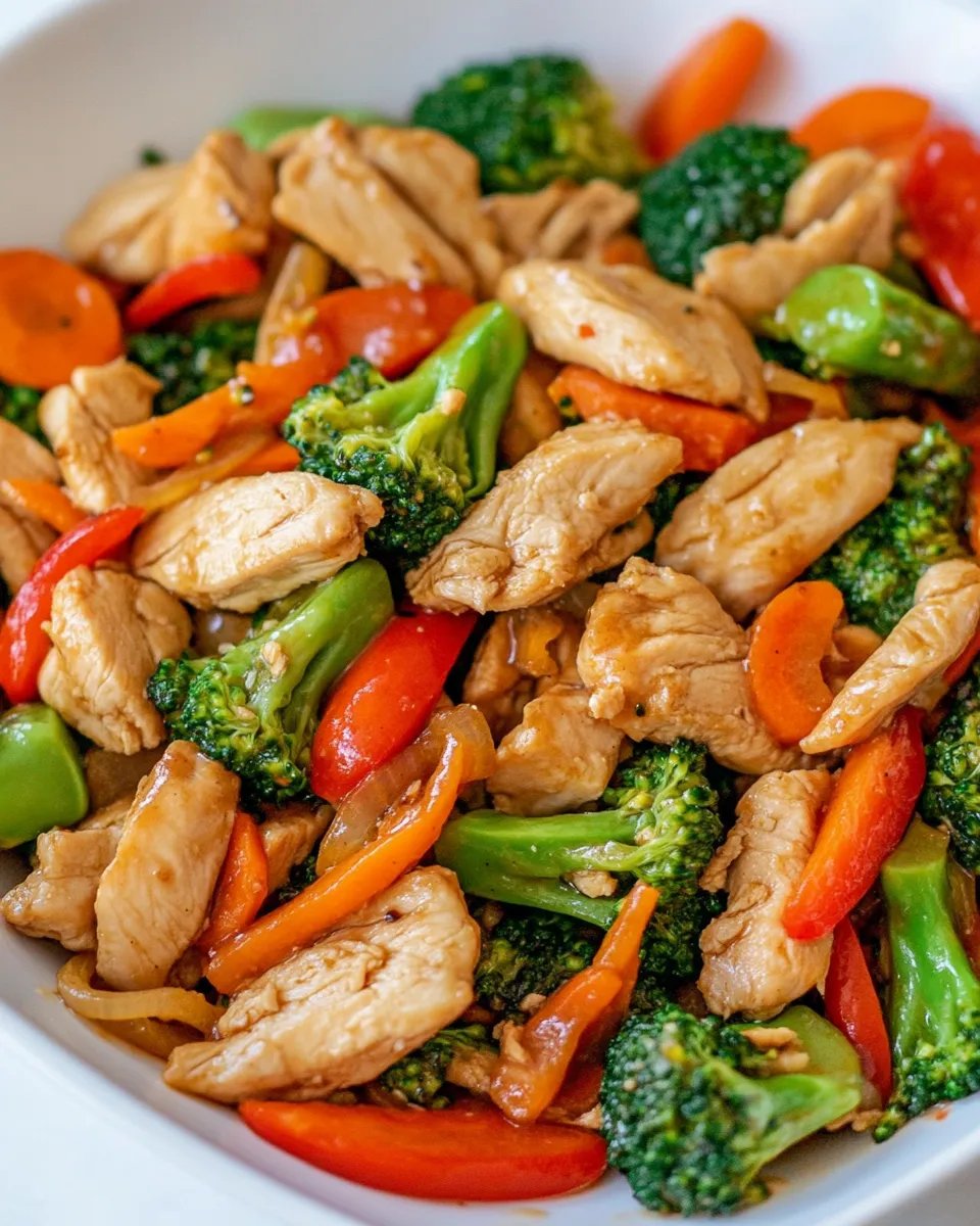 Healthy Broccoli Chicken Stir Fry recipe photo