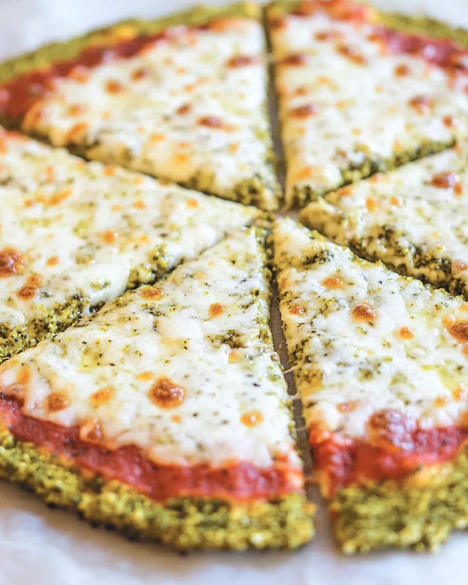 Easy Broccoli Crust Pizza recipe photo