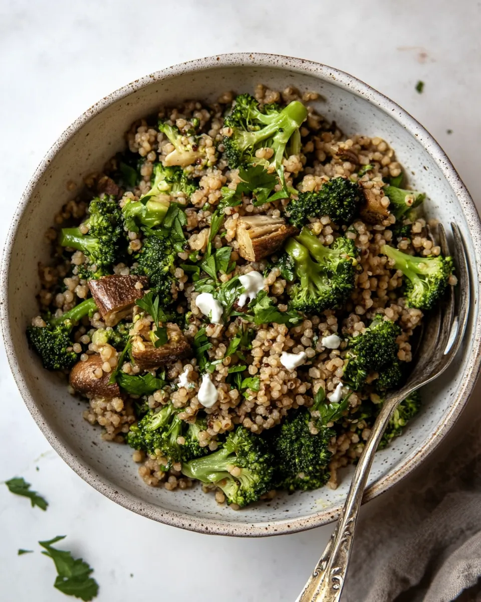 Classic Broccoli Salad with Couscous and Tahini Dressing image