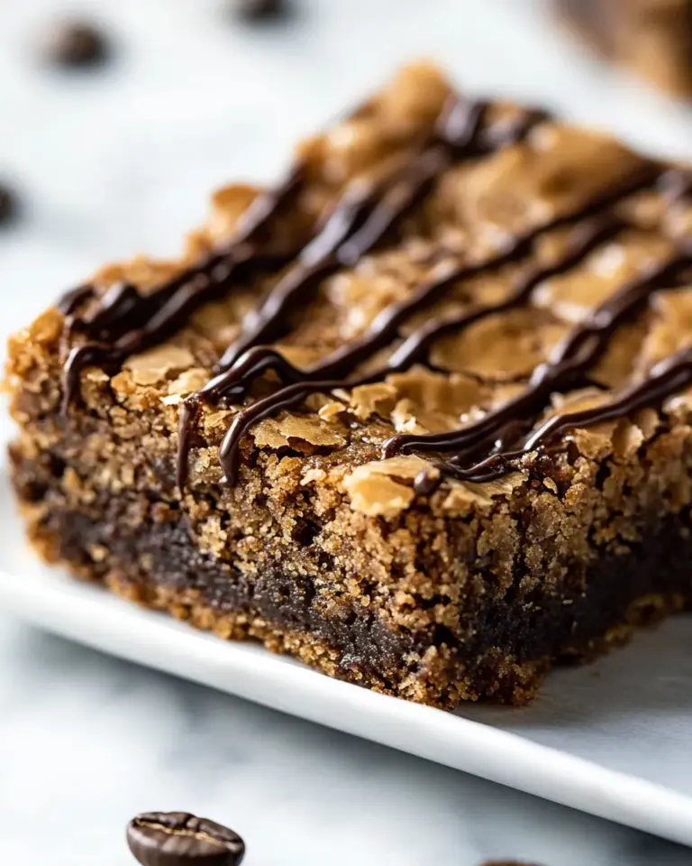Homemade Brown Butter Espresso Toffee Blondies photo