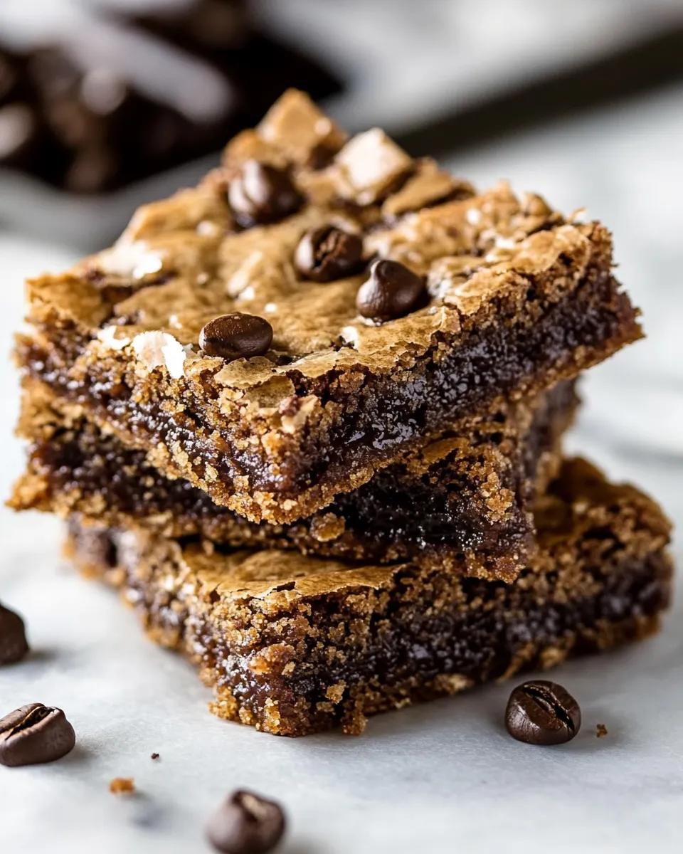 Delicious Brown Butter Espresso Toffee Blondies image