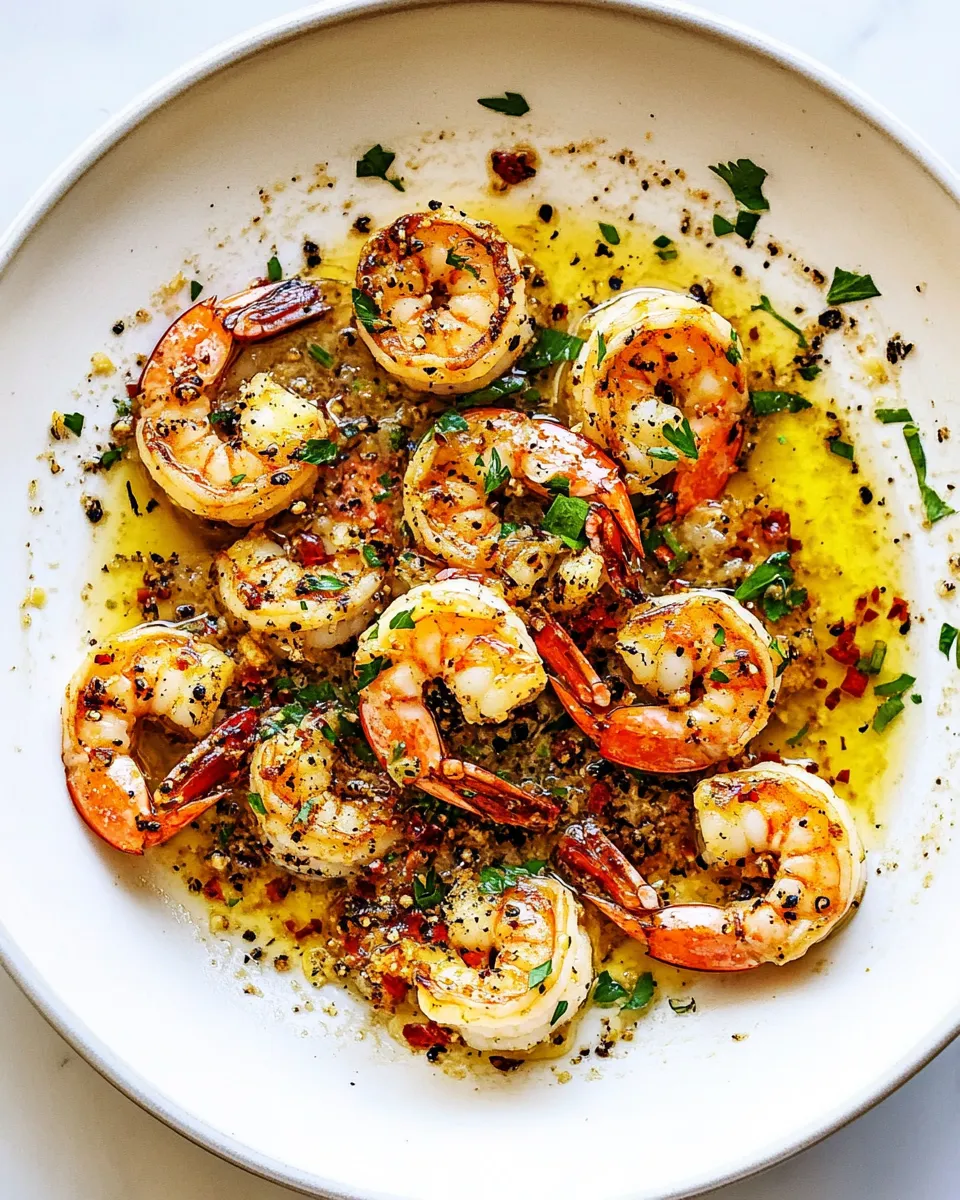 Delicious Brown Butter Spicy Garlic Shrimp image