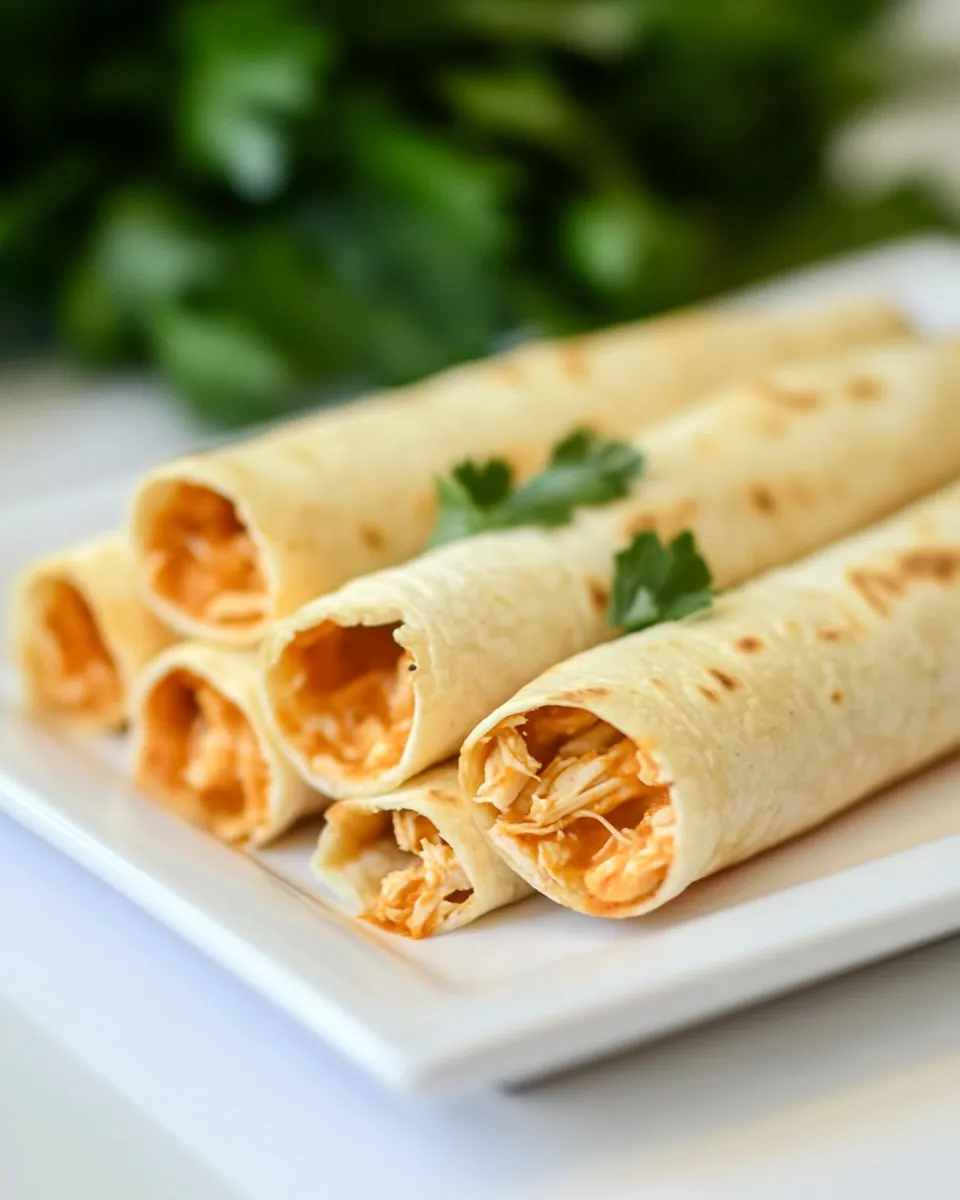 Homemade Buffalo Chicken Taquitos photo