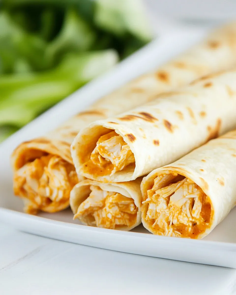 Easy Buffalo Chicken Taquitos recipe photo