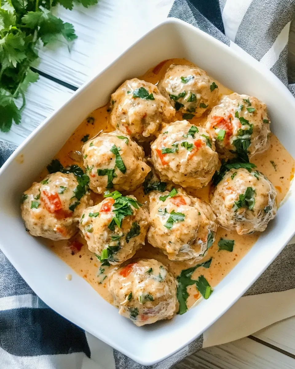 Easy Buffalo Ranch Chicken Meatballs recipe photo