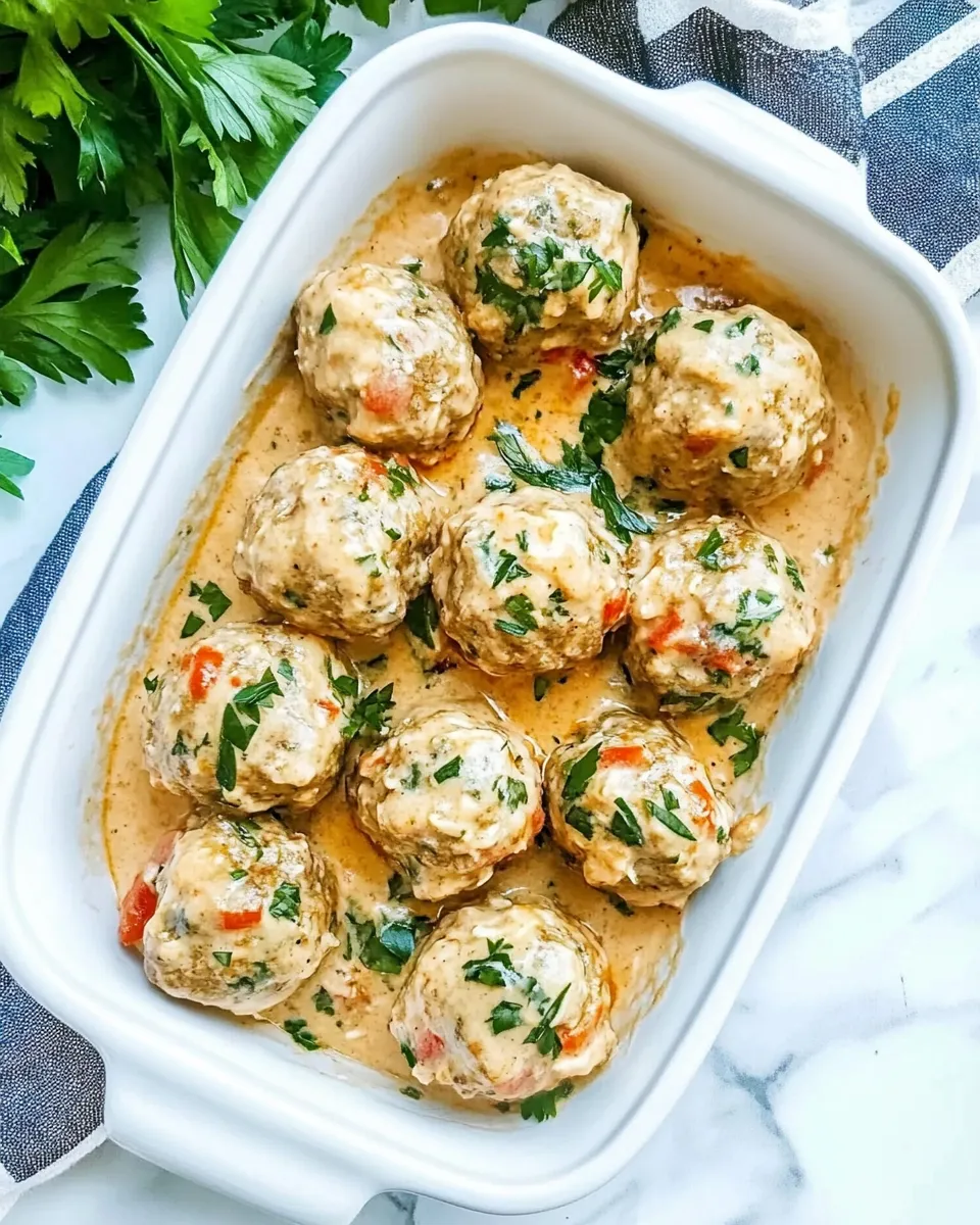 Savory Buffalo Ranch Chicken Meatballs shot