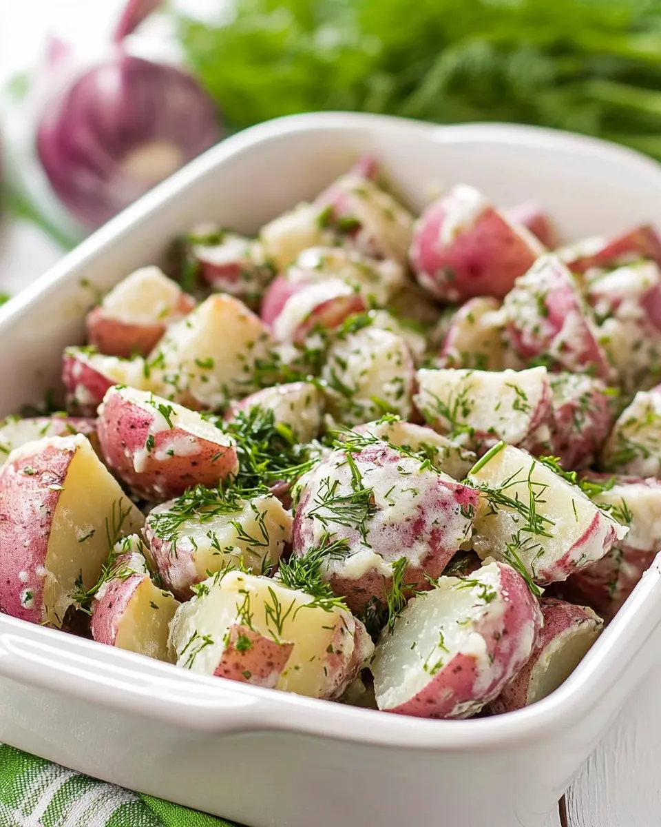 Delicious Buttered Red Potatoes with Dill recipe photo