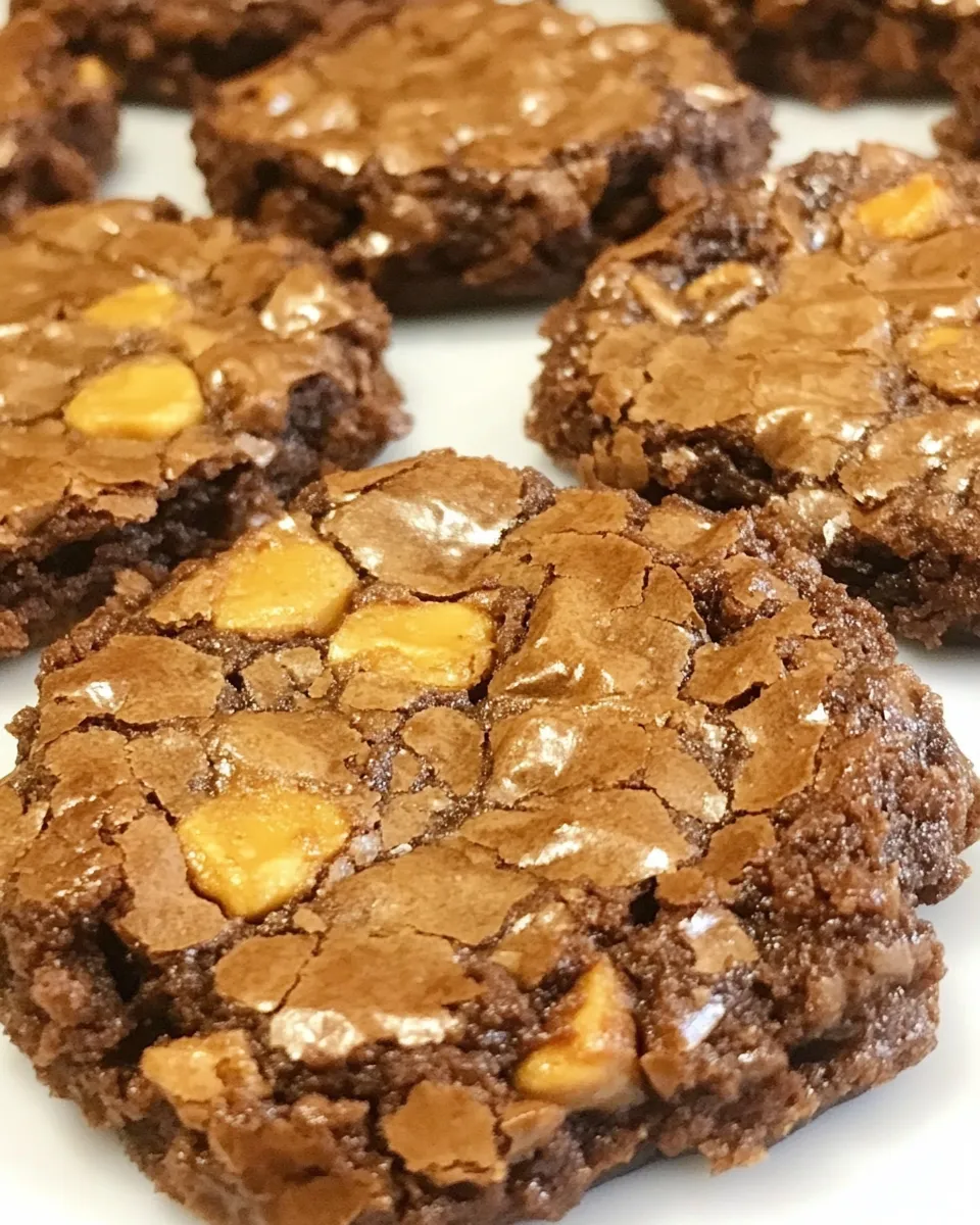 Easy Butterfinger Brownie Cookies recipe photo
