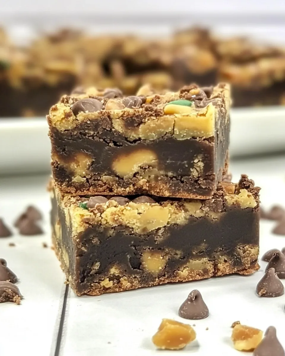 Easy Butterfinger Fudge Cookie Bars recipe photo