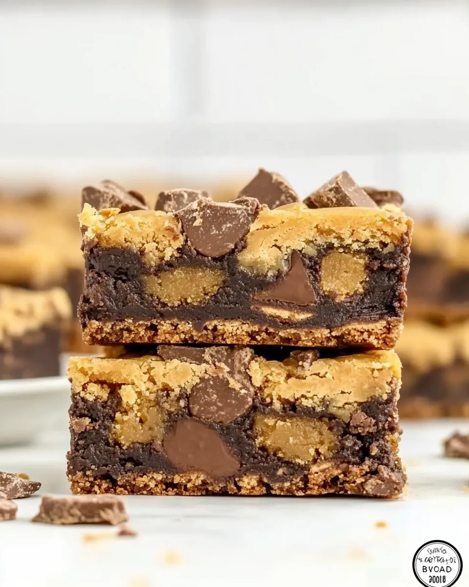 Delicious Butterfinger Fudge Cookie Bars shot