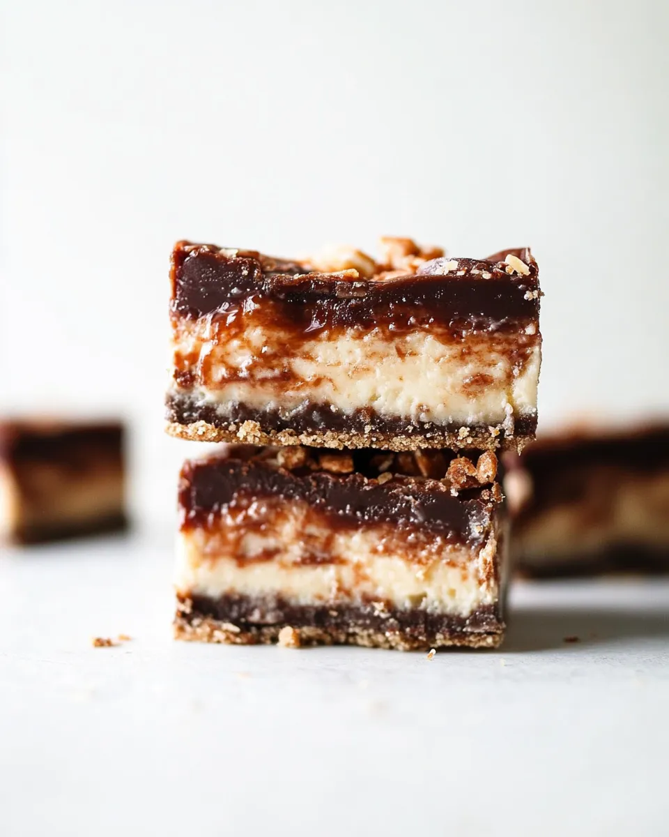 Tasty Butterfinger Nutter Butter Cheesecake Bars shot