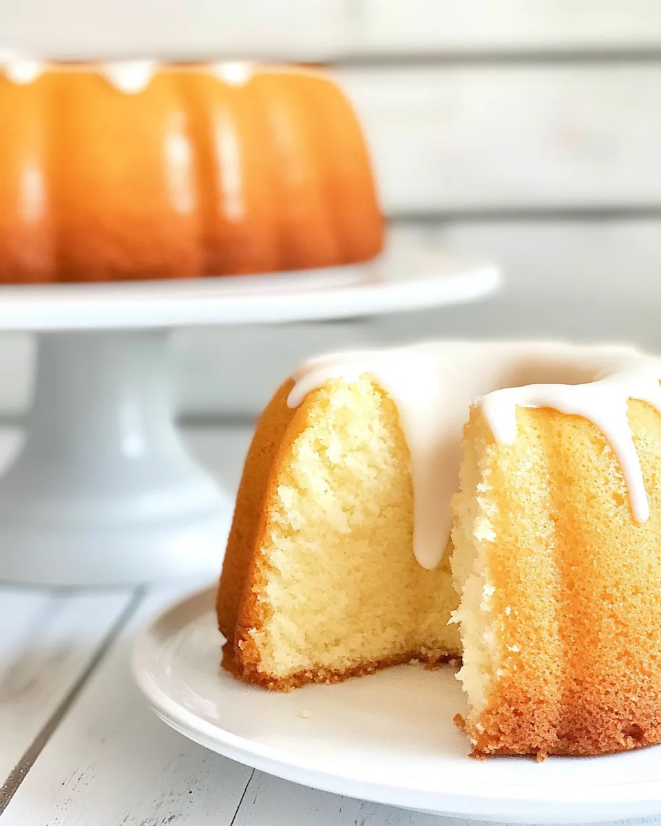 Delicious Buttermilk Pound Cake shot