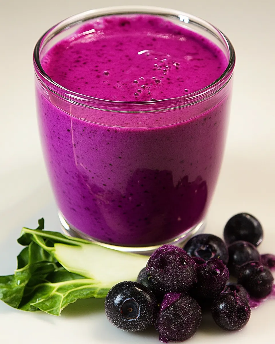 Delicious Cabbage and Berry Purple Smoothies image