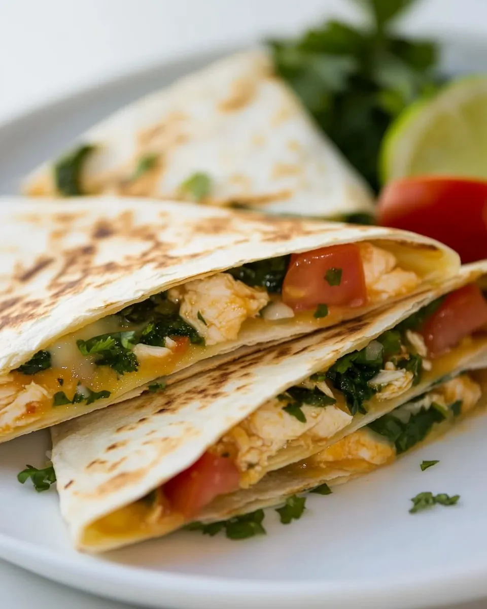 Delicious Cajun Chicken Quesadillas shot