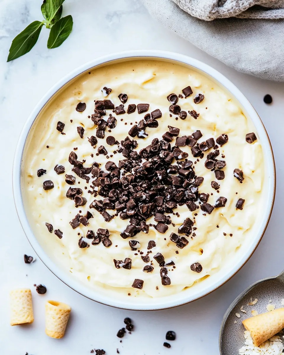 Easy Cannoli Dip Recipe shot