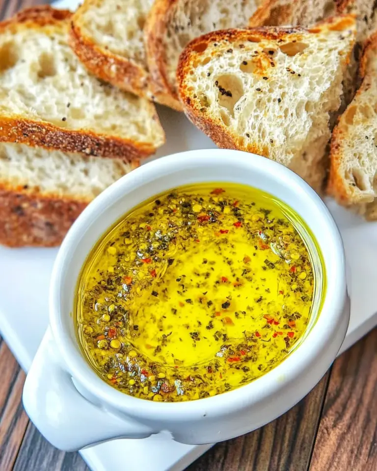 Homemade Carrabbas Olive Oil Bread Dip photo