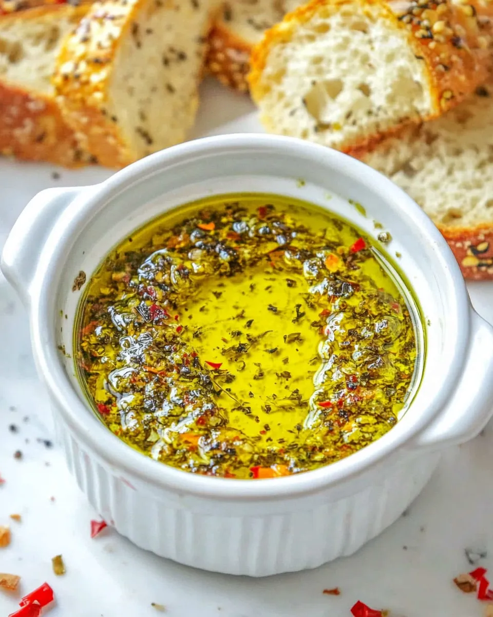 Easy Carrabbas Olive Oil Bread Dip recipe photo