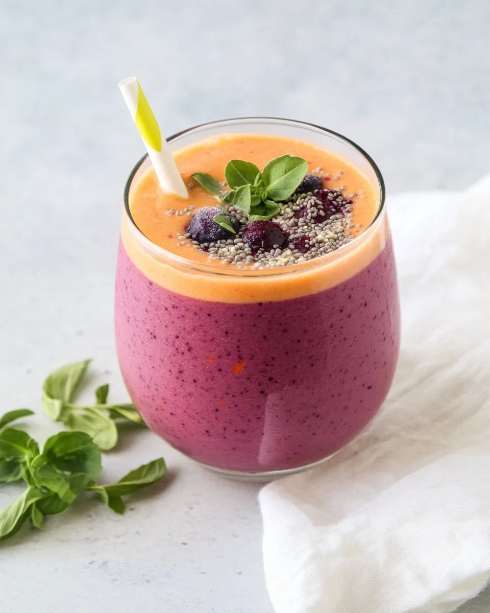 Easy Carrot Berry Smoothie recipe photo