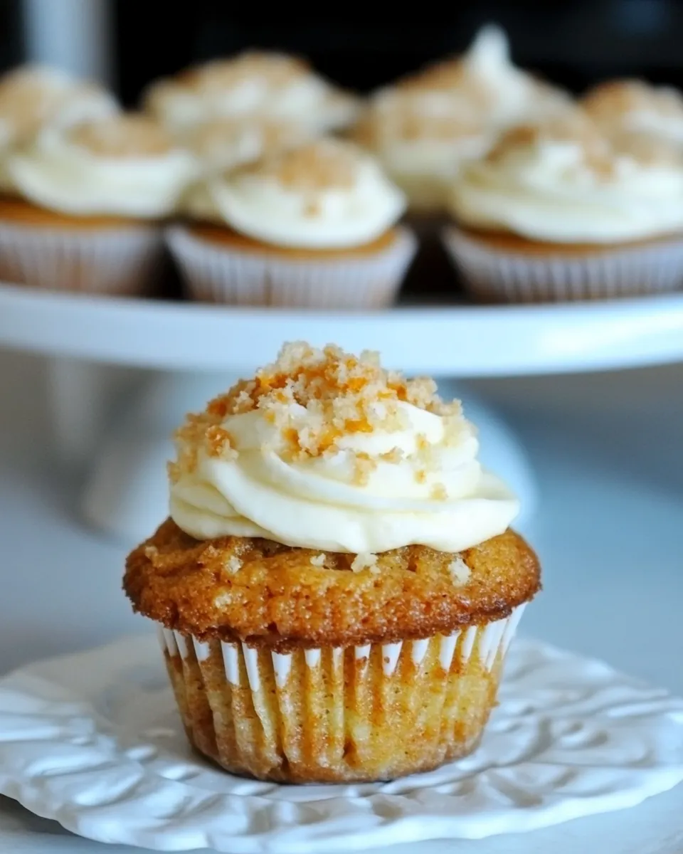 Easy Carrot Cupcakes with Cream Cheese Frosting recipe photo