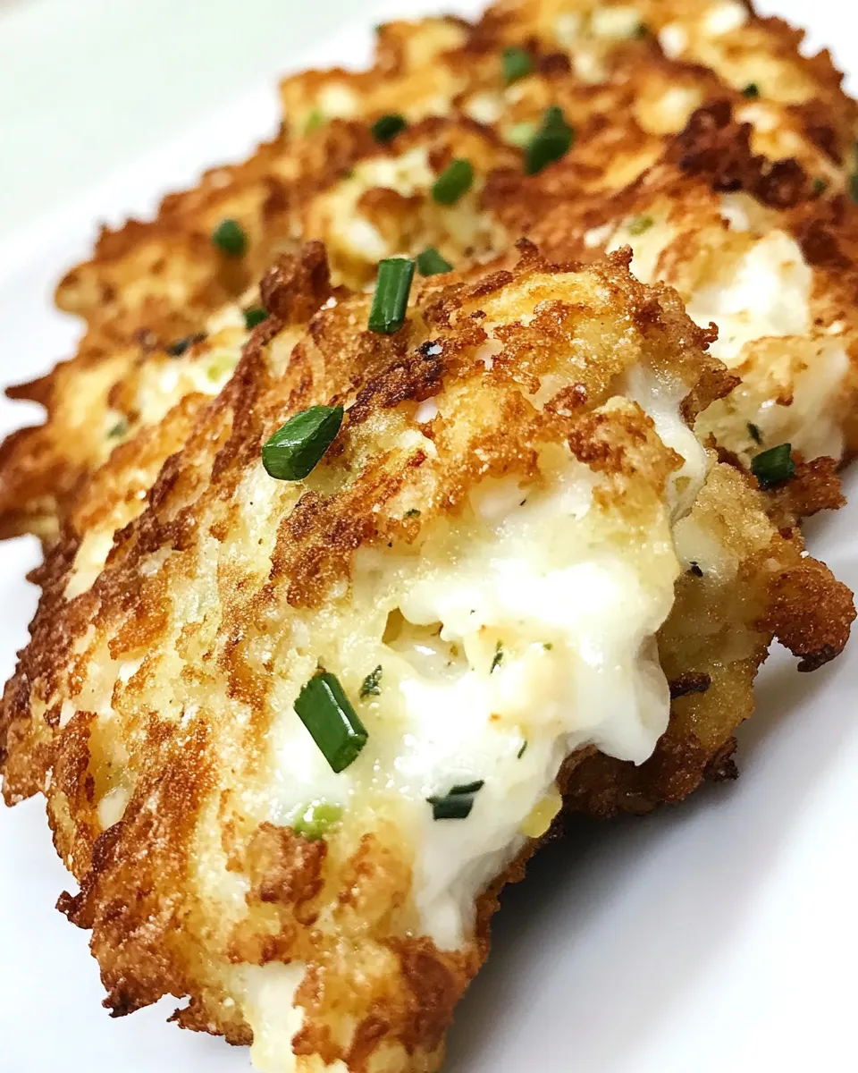 Delicious Cauliflower Cheese Chicken Fritters shot