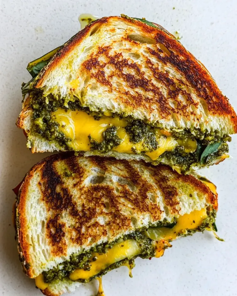 Easy Cheddar Pesto Panini Melts photo