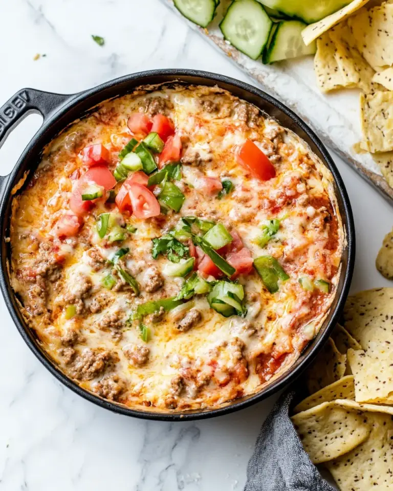 Homemade Cheeseburger Dip photo