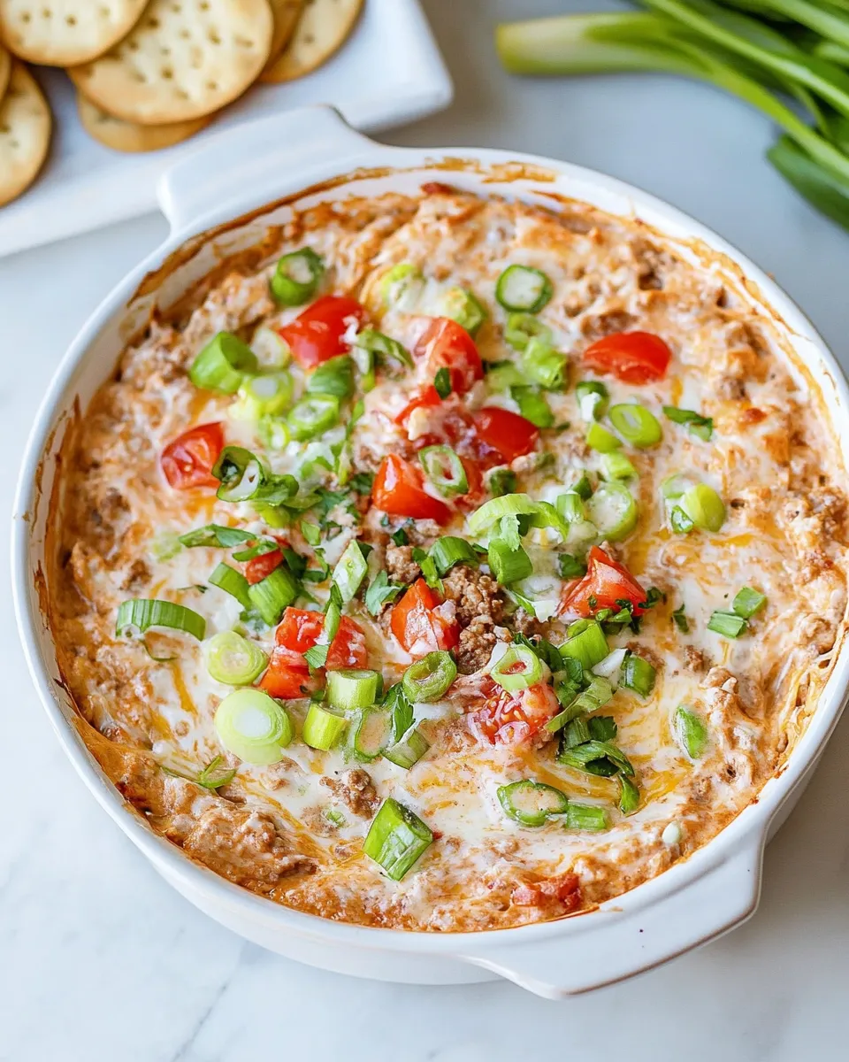 Easy Cheeseburger Dip recipe photo