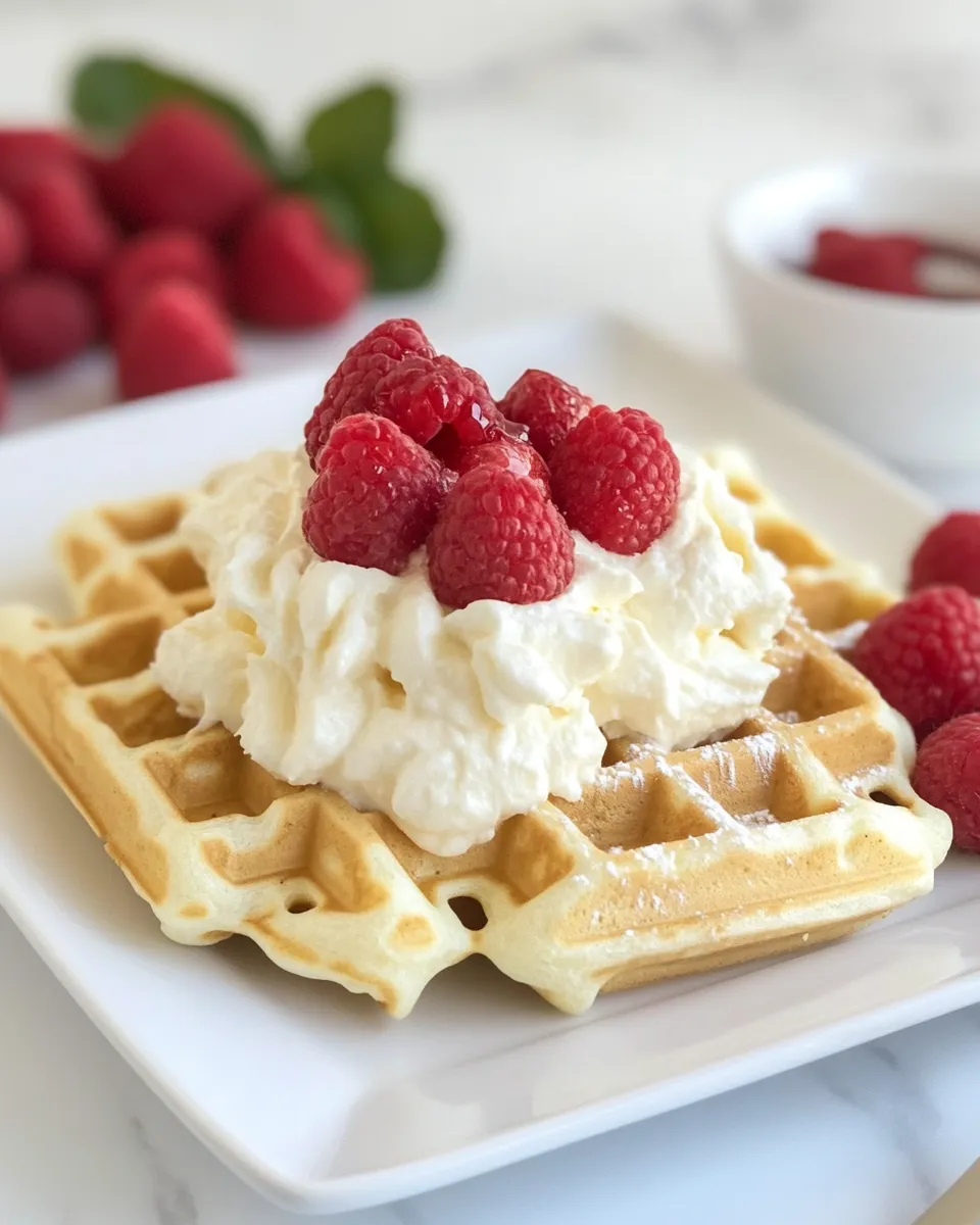 Classic Cheesecake Waffles image