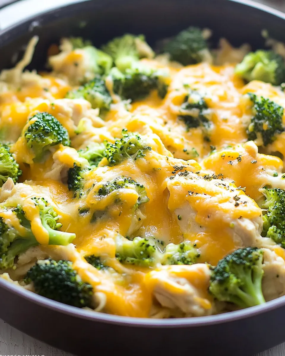 Easy Cheesy Broccoli Chicken Skillet Recipe photo