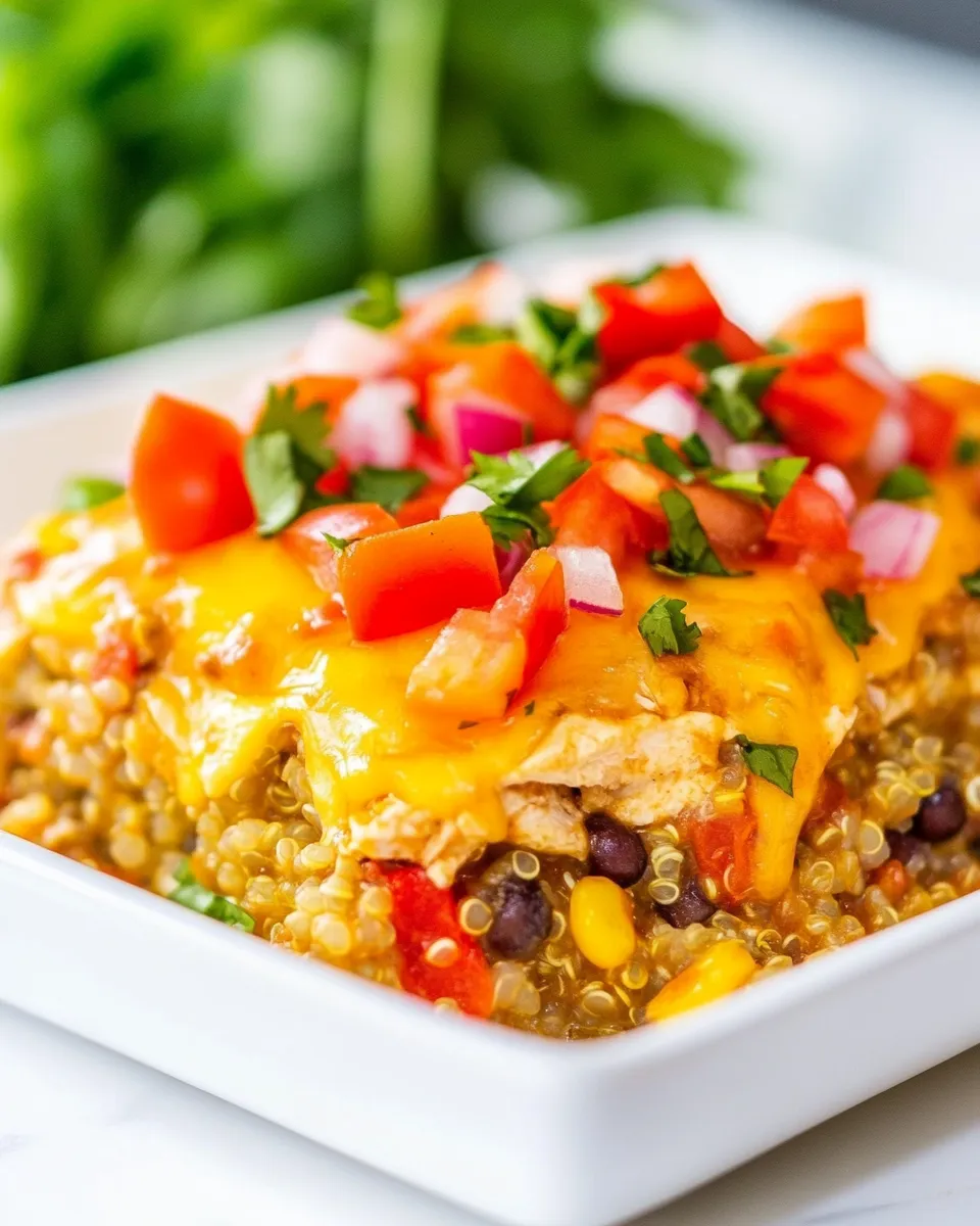 Easy Cheesy Chicken Enchilada Quinoa photo