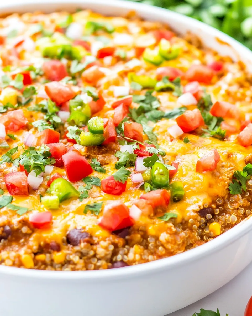 Delicious Cheesy Chicken Enchilada Quinoa image