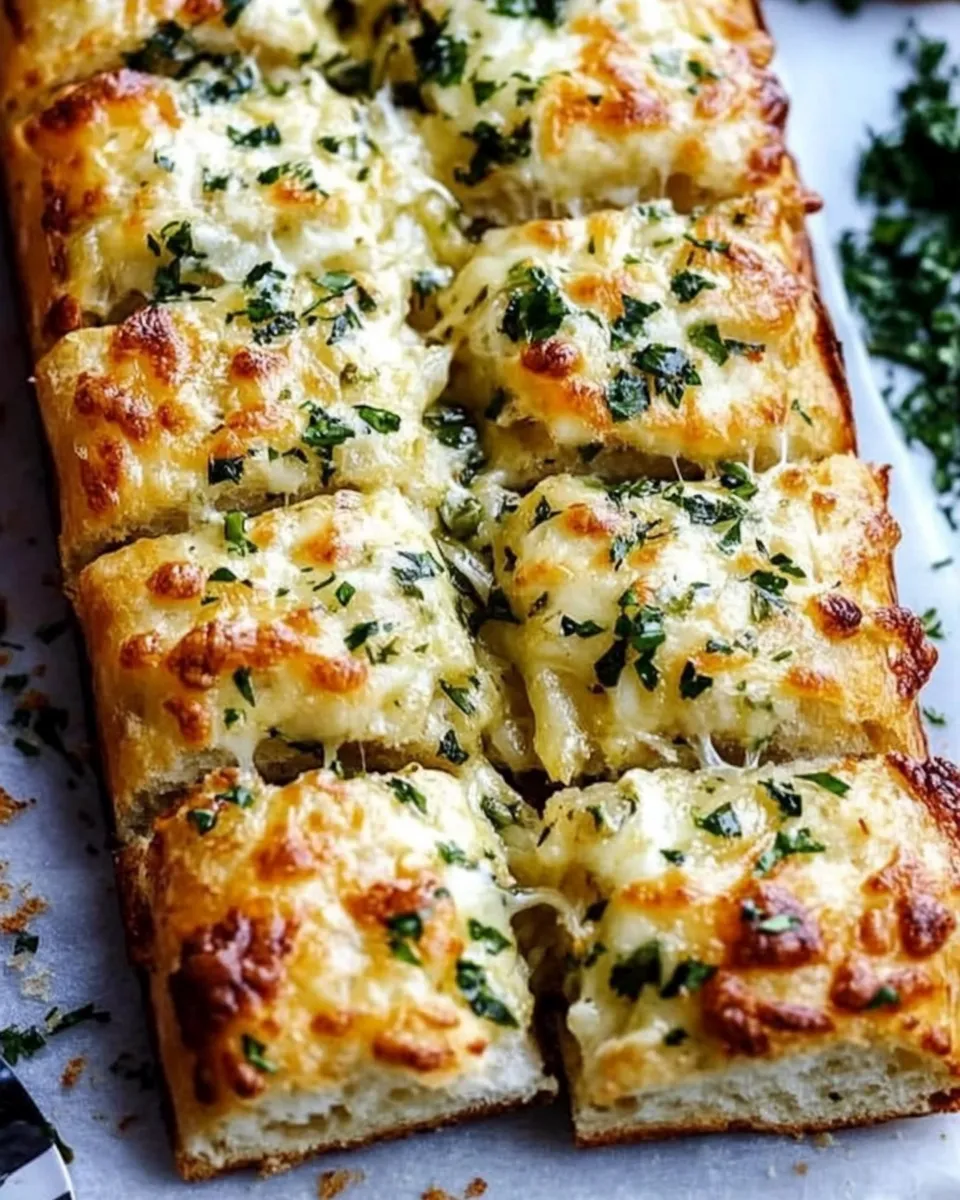 Homemade Cheesy Homemade Garlic Bread photo