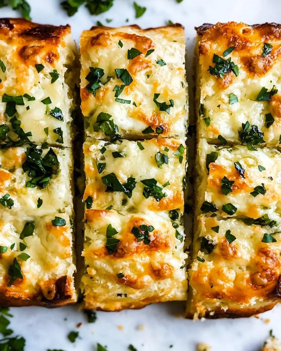 Classic Cheesy Homemade Garlic Bread image