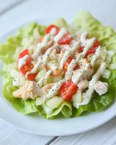 Homemade Chicken Caesar Lettuce Cups photo