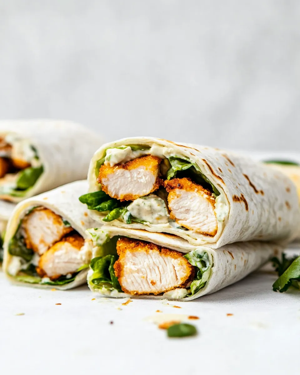 Delicious Chicken Caesar Wrap image