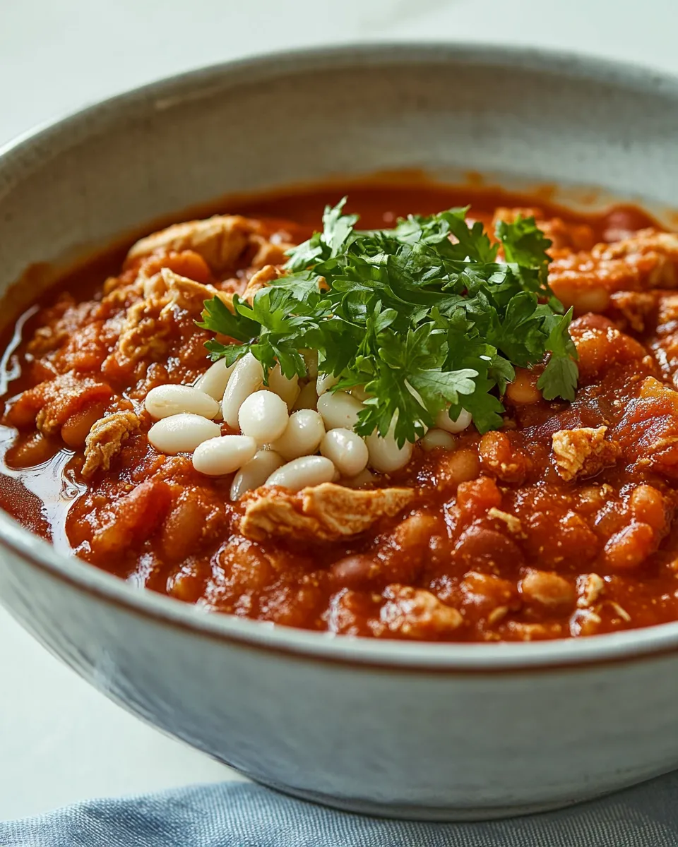 Homemade Chicken Chili with White Beans photo