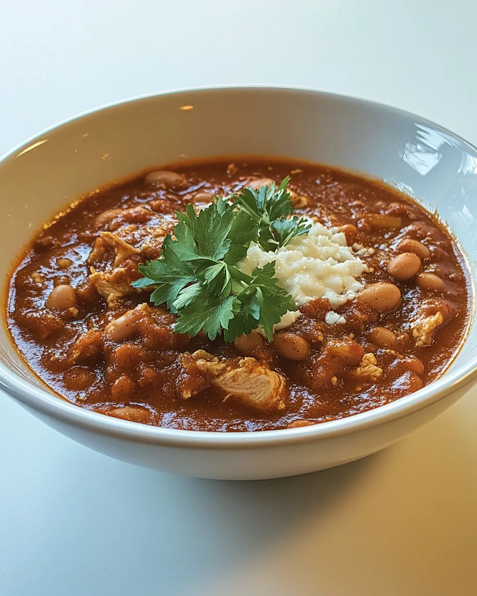 Classic Chicken Chili with White Beans image
