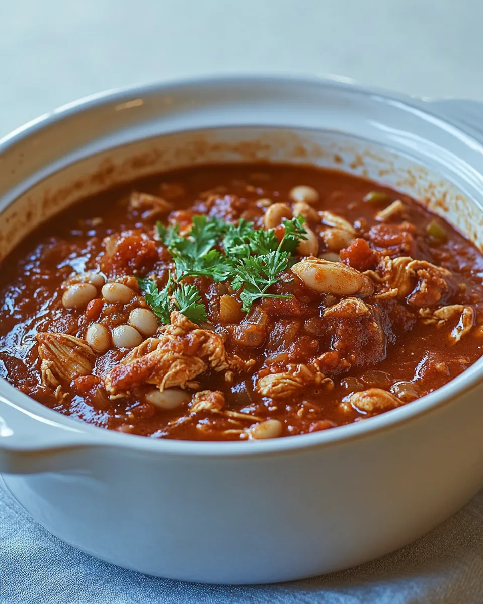 Easy Chicken Chili with White Beans recipe photo