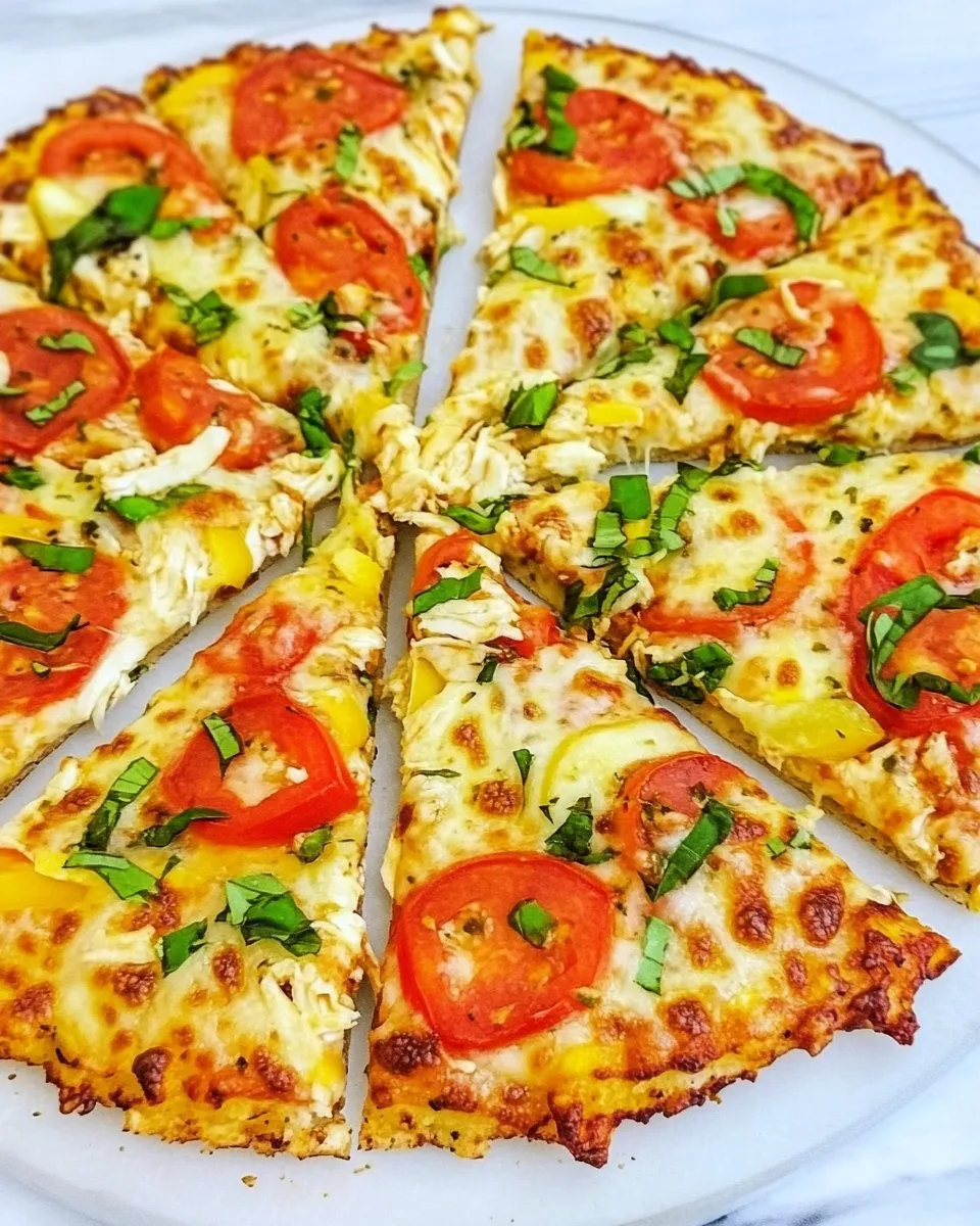 Homemade Chicken Crust Pizza photo