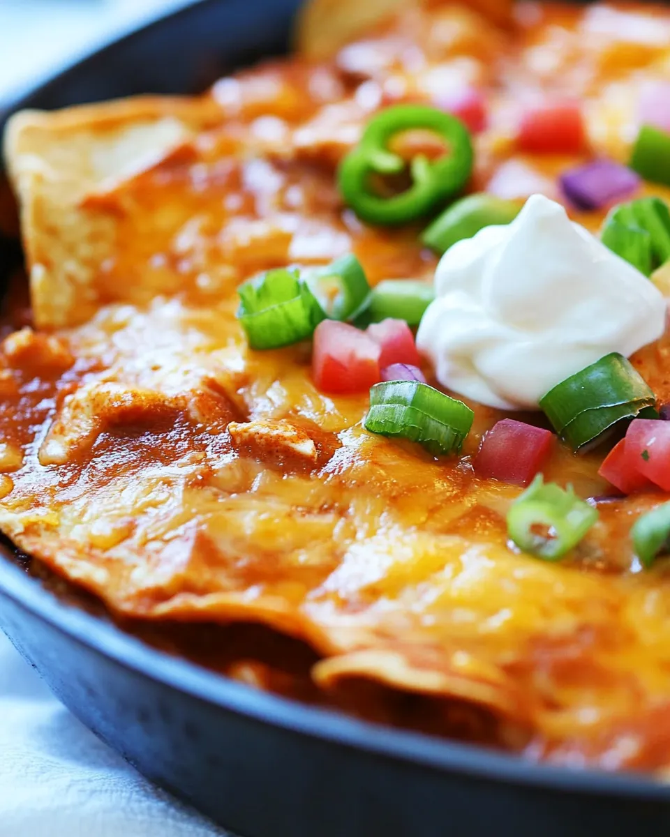 Homemade Chicken Enchilada Skillet Recipe dish photo