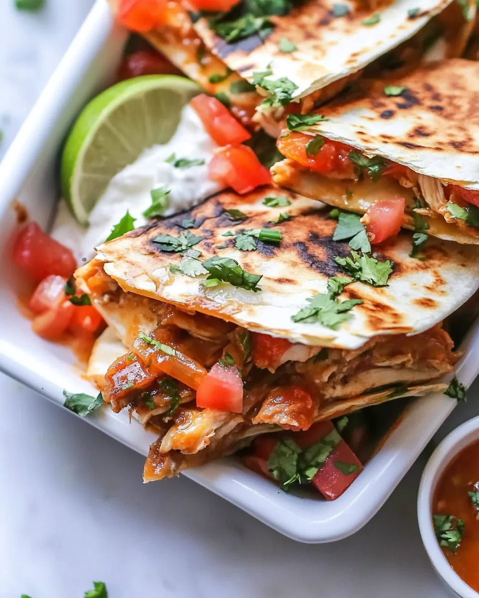 Easy Chicken Fajita Quesadillas image