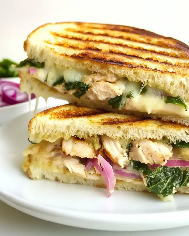 Homemade Chicken Florentine Panini photo