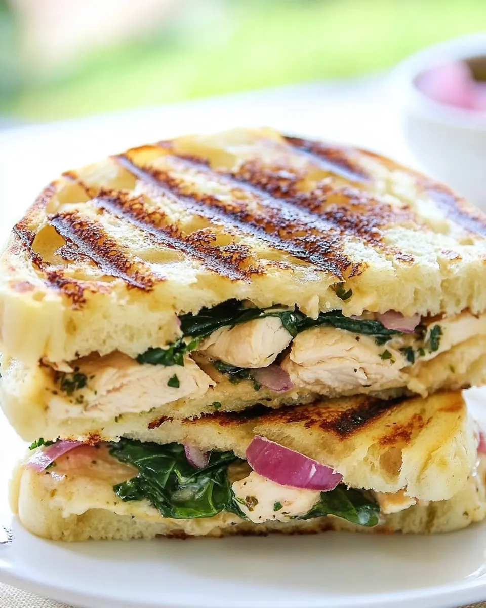 Classic Chicken Florentine Panini image